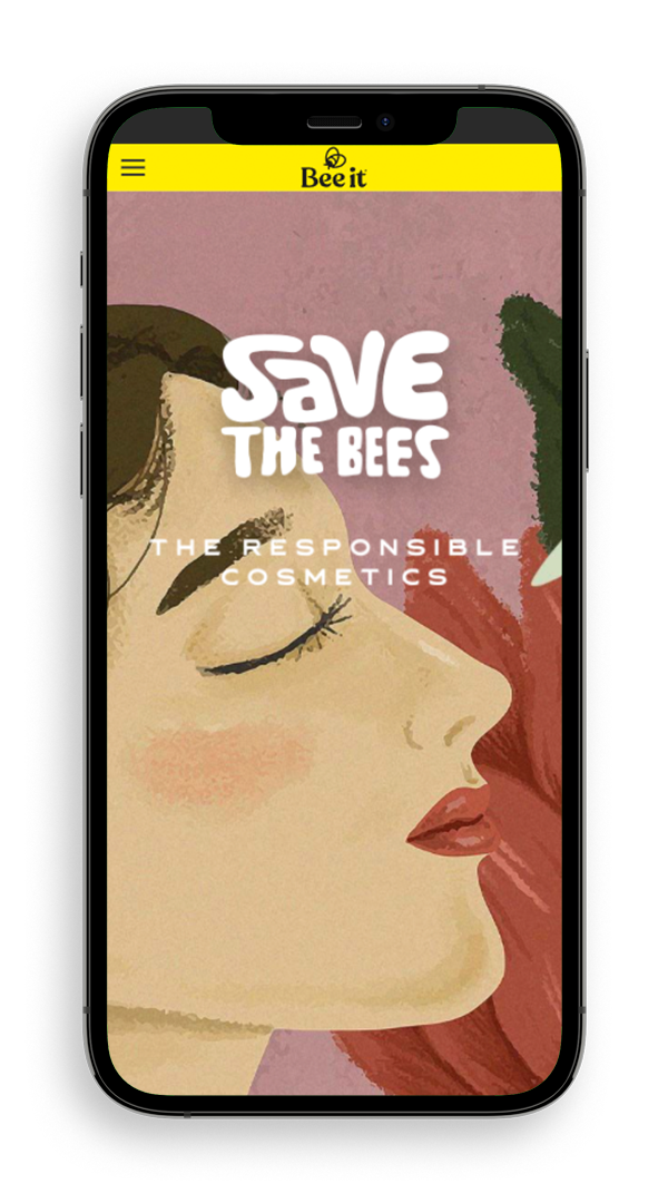 Immagine esempio della versione mobile dell'home page del sito beeit.it