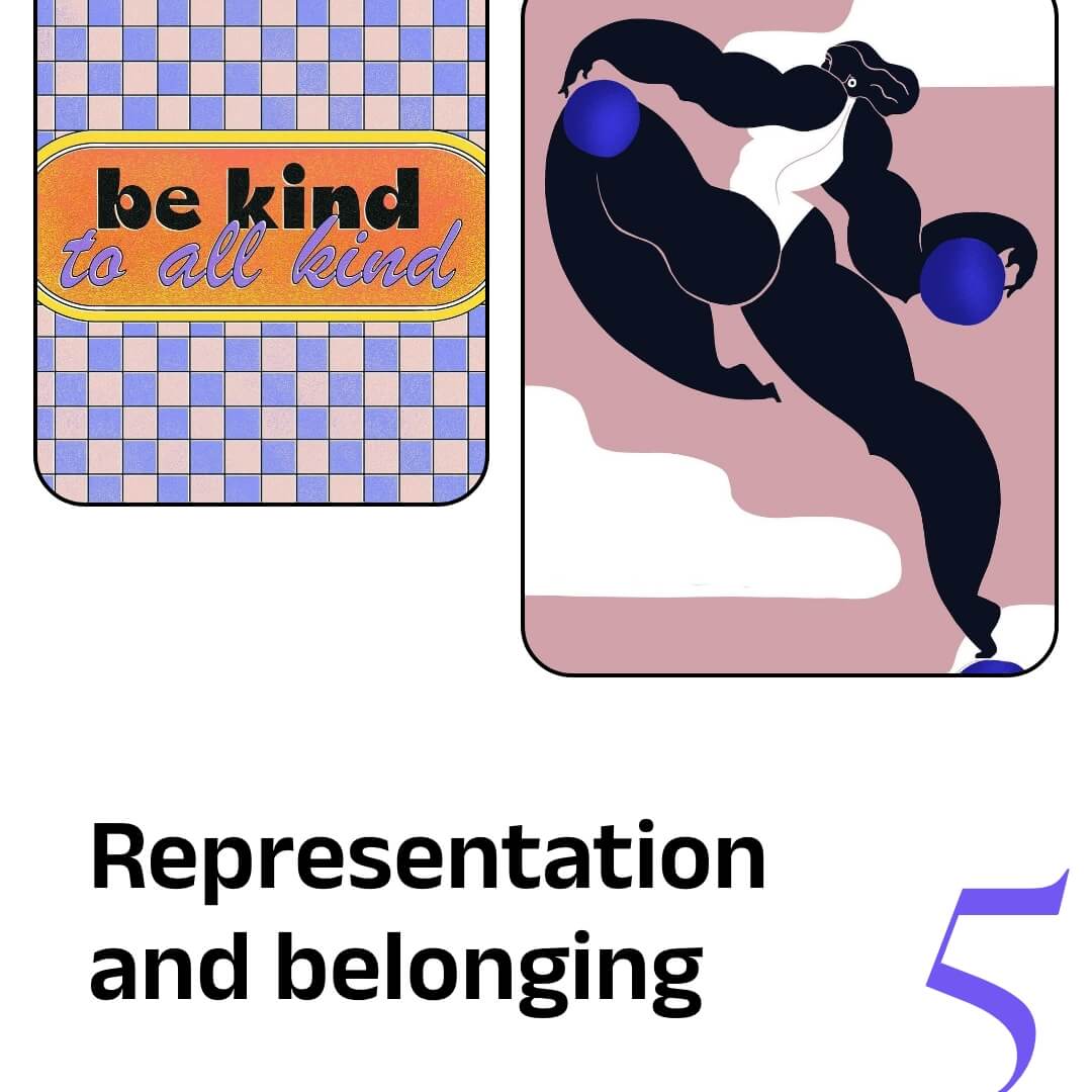 Immagini grafiche del trend representation and belonging secondo adobe